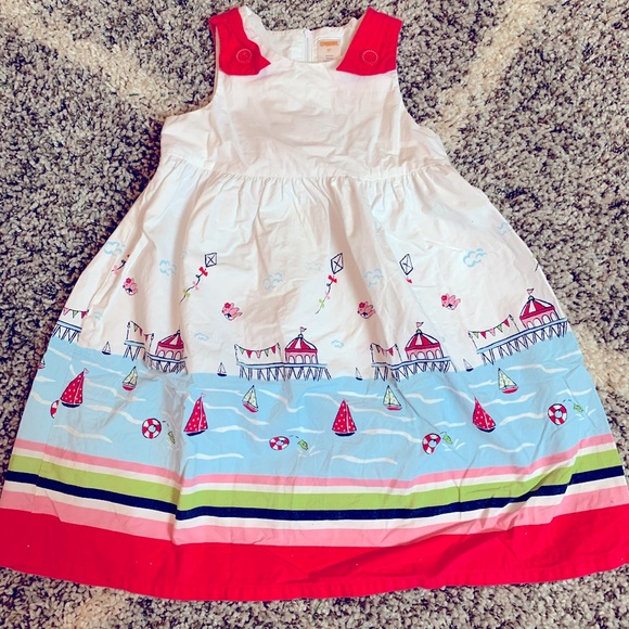 Vintage Gymboree Blooming Nautical 5t dress - Picture 2 of 3